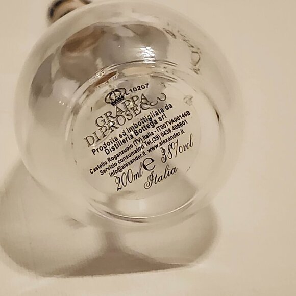 Alexander Aqua di Vita Grappa Airplane Bottle with Stopper - Picture 3 of 10